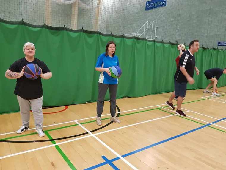 Members taking part in a Spiral Jets sports session